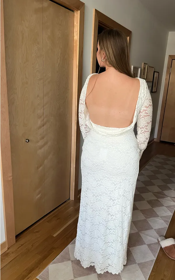 Lulus White Lace Dress - Image 5