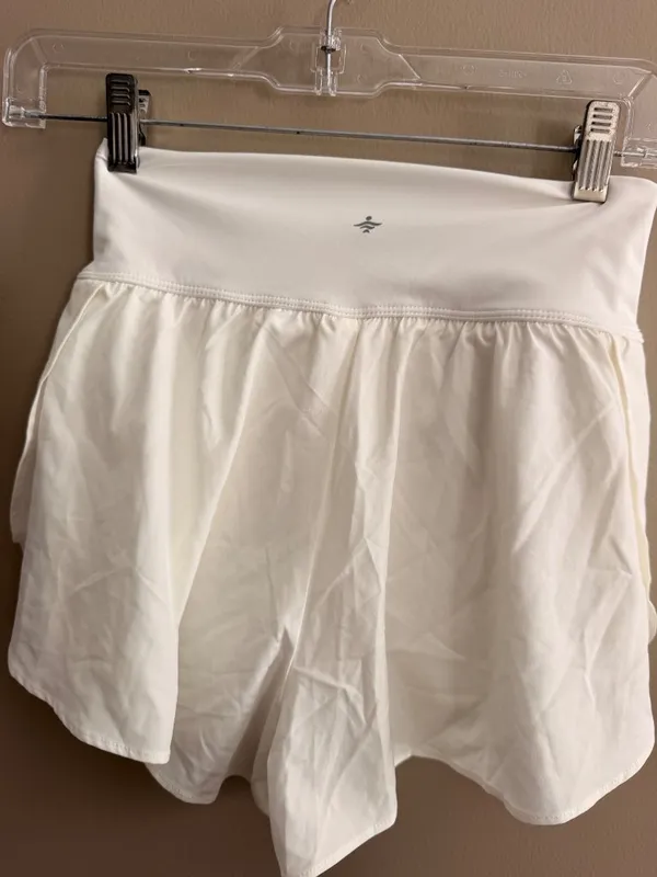Halara XS Womens White Athletic Skort With Built-In Shorts XS - Image 3