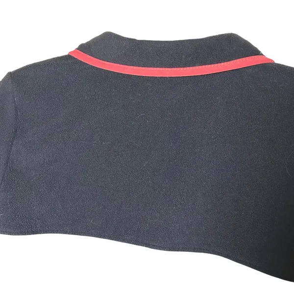 Columbia Navy Grey Pink Trim Benton Springs Fleece Snap Pullover Gorpcore Hike - Image 8