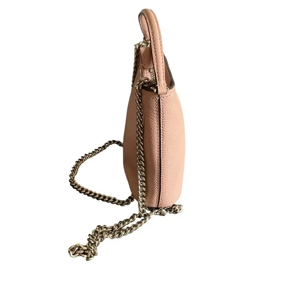 Kate Spade Polly Small Convertible Crossbody Blush Pink Leather Handbag Chain - Image 12