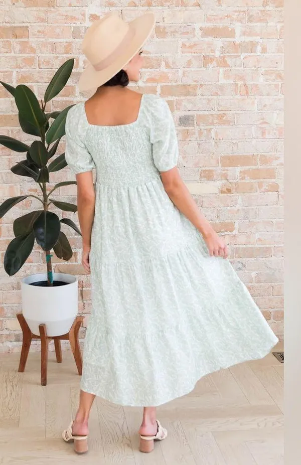 Mikarose ‘The Drew’ Maxi Small Floral Maxi Dress - size XL - Image 11
