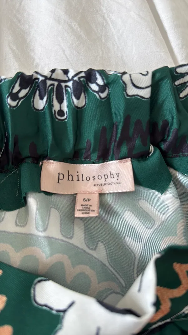 Philosophy Green Pattern Maxi Skirt - Image 5