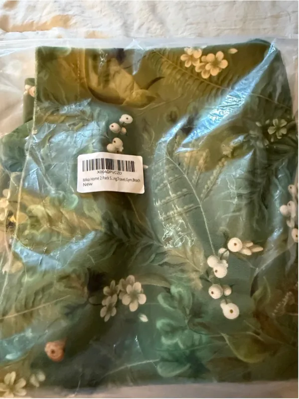 NEW Floral 2 Pk Soft Velvet Tote Bag & Makeup Pouch Reusable Grocery Bag - Image 5