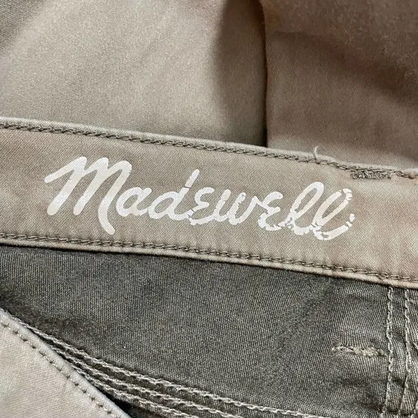 Madewell Garment Dyed Tan/Green Skinny Skinny Ankle Jeans - Size 25 - Low Rise - Image 4