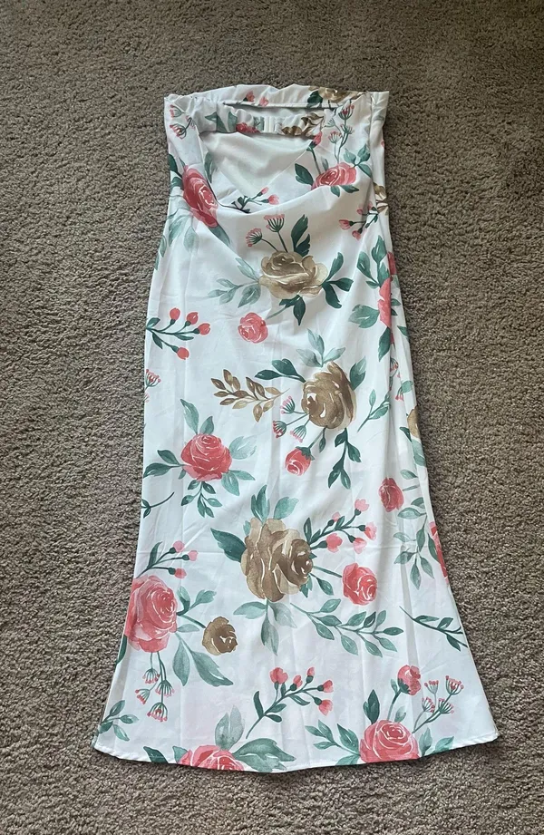 Hello Molly White Floral Midi Dress - Image 3