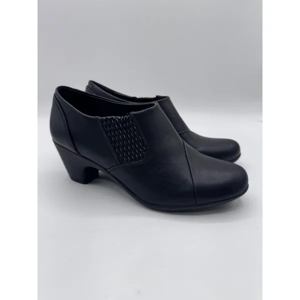 Black Rivet 7 Black Ankle Booties‎ Women's Tira Block Heel Elastic Gore - Image 3