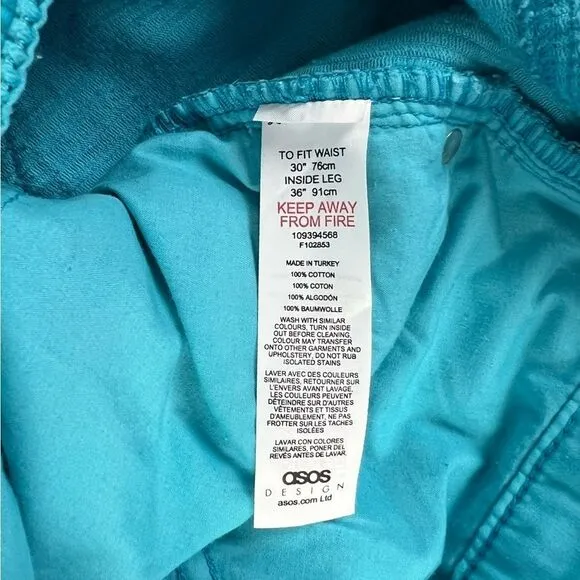 ASOS Design Bright Blue Corduroy Jeans Boot Cut Size‎ 30 X 36 TALL - Image 7