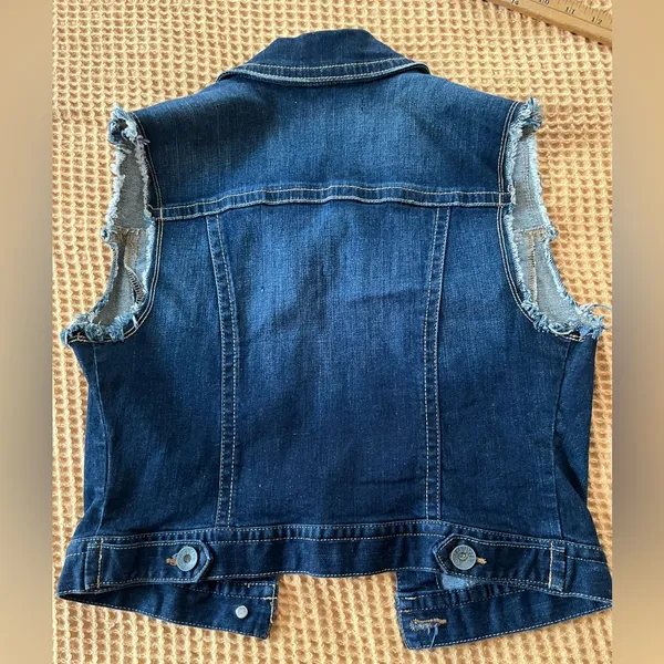 Sneak Peek Denim Vest Blue - Image 5