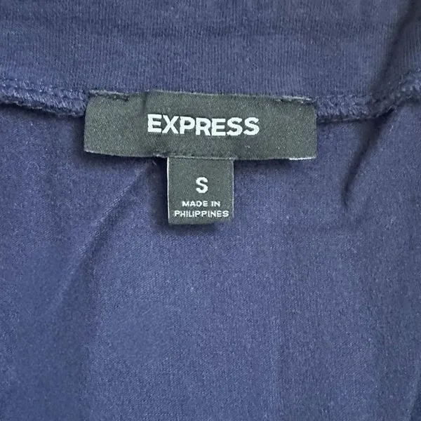 Express Tank Top Womens Small Navy Blue Excellent Studded‎ V-Neck Sleeveless - Image 4