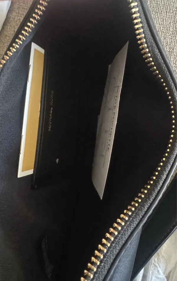 Black Michael Kors Leather Small Conv Pouchette - Image 13