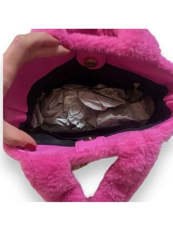 Barbie & Skinnydip London Collaboration Pink Furry Crossbody RARE Purse Bag - Image 9