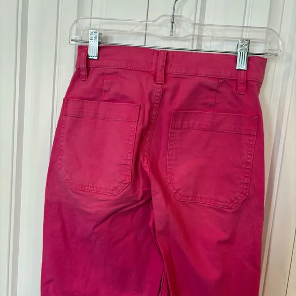 J. Crew Pink Slim Wide Leg Pants‎ Size 24 - Image 6