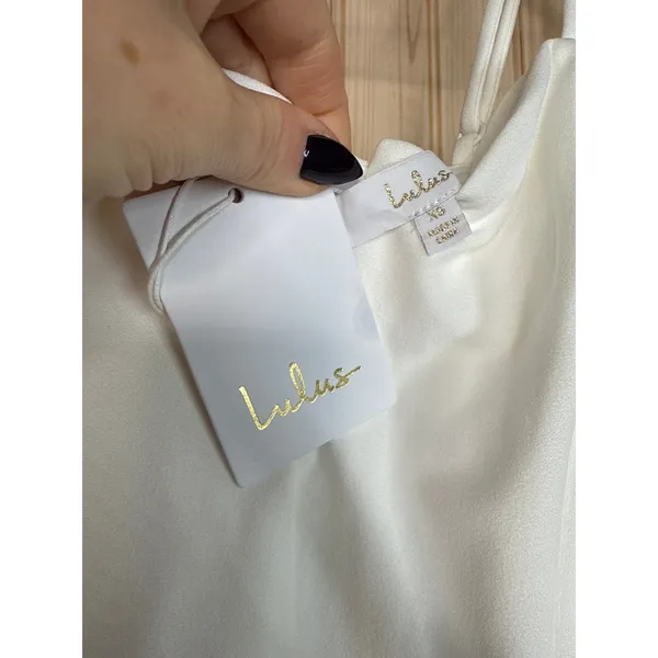 NWT Lulus Finding the One White Mermaid Maxi Dress Bridal Gown Bride Wedding XS - Image 7