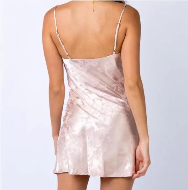 Princess Polly Pink Slip Silk Dress - Image 2