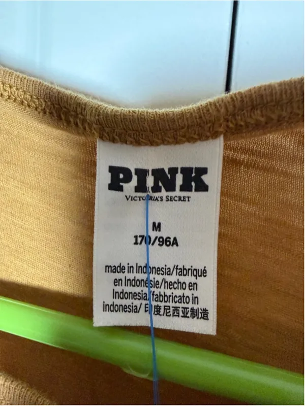 PINK Brown Tank Top M Size M - Image 3