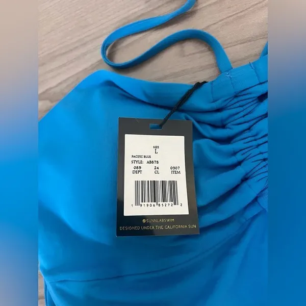 NWT - Sunn Lab Swim One Piece Swimsuit, Blue, L - Image 4