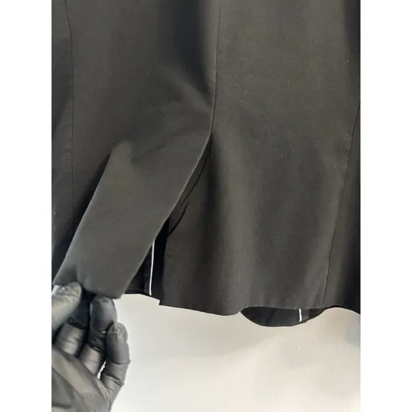 Ann Taylor Black Single Button Blazer Size 8 Classic Workwear Career Suit Jacket - Image 10