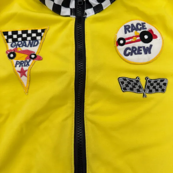 🔥🏁 BRAND NEW Race Day Baddie 5-Piece Set – Checkered & Neon Yellow Medium 🏁🔥 - Image 5