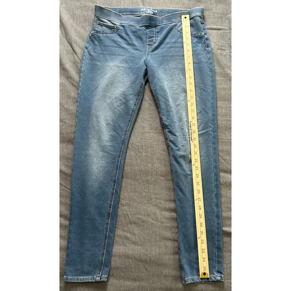 Arizona Jean Co Womens Plus Jegging Light Wash Blue Pull On Denim Pants 18.5 - Image 7