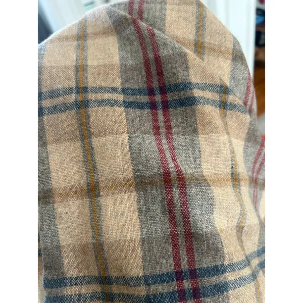 Vintage 70s P.S. Philip Scott Wool Blend Flannel Button Up Shirt Brown Plaid S - Image 7