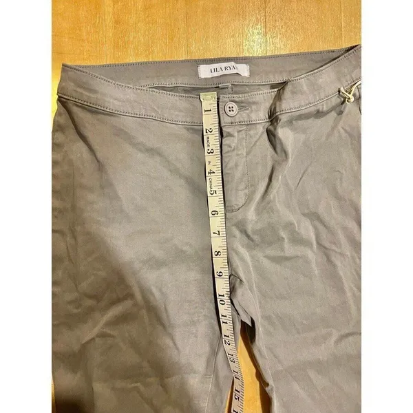Lila Ryan NWT Size 8 Medium Women Steel Grey Zuri Tapered Trouser Pants - Image 11