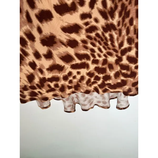 Princess Polly Halo Bias Mini Dress Leopard Animal Print Brown US 14 Curve NWT - Image 12