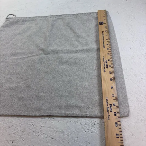 Aquatalia Gray Drawstring Dust Bag Pouch 19.5"x20" Shoe Storage - Image 8