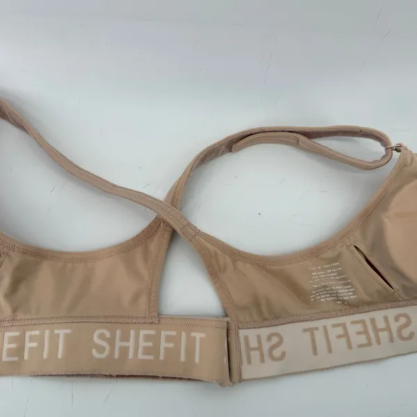 Shefit Ultimate Sports Bra Sandstorm Nude Women M High Impact Front Close Active - Image 4
