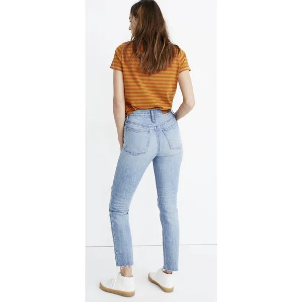Madewell The Perfect Vintage Crop Jean Rosabelle Wash: Comfort Stretch‎ Edition - Image 2