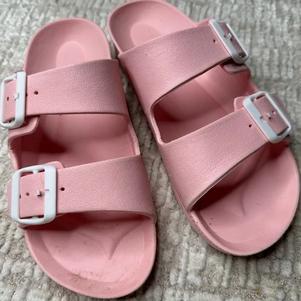 Pink Foam Arizona Sandals Size 7 - Image 2
