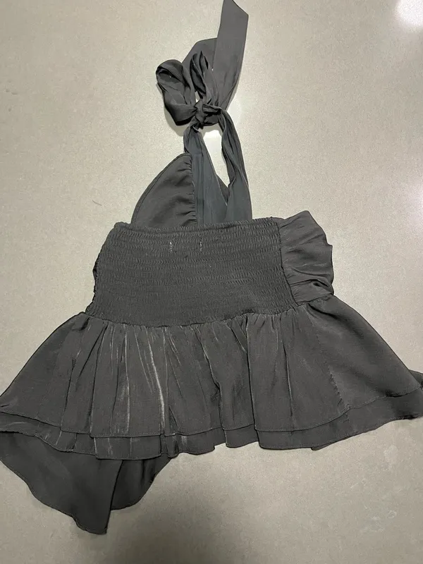 Vestique Black Halter Top - Image 2