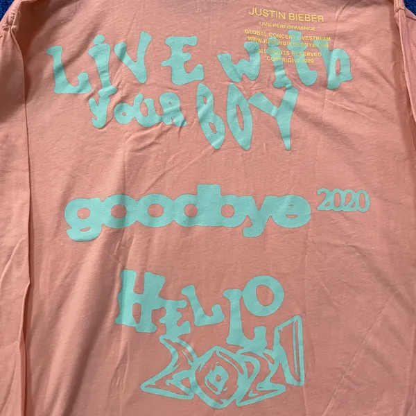 Justin Bieber Tour Vtg Style L/S Tee XL - Image 4