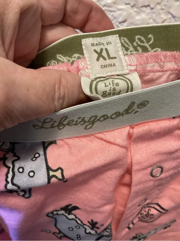 Life is Good Pink Printed women’s Pajama Bottoms - Image 3