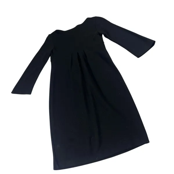 Diane Von Furstenberg Athena Black Wool Knee Length Dress Size 4 EUC - Image 10