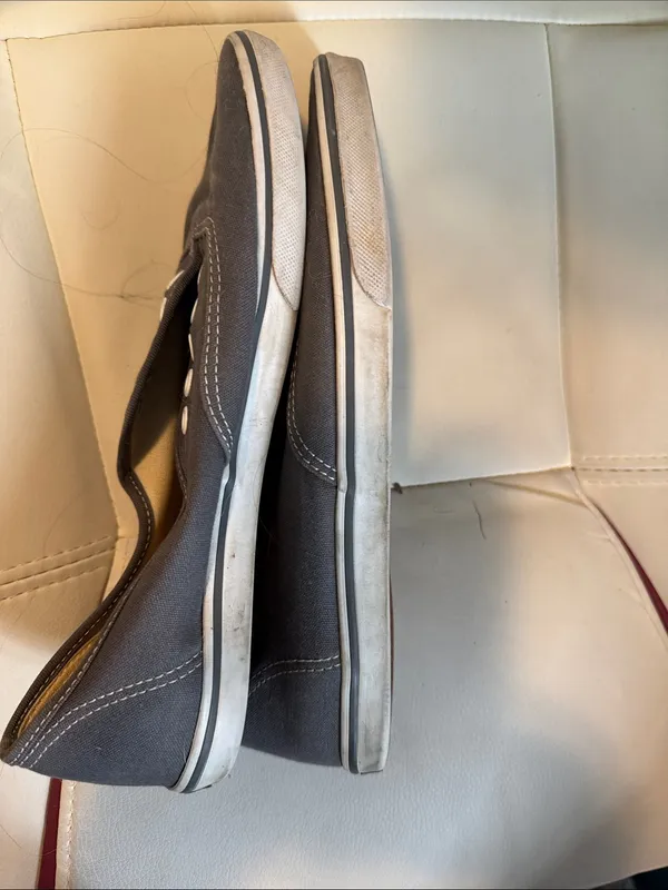 Vans Slip-On Canvas Sneakers - Charcoal Gray - Image 4