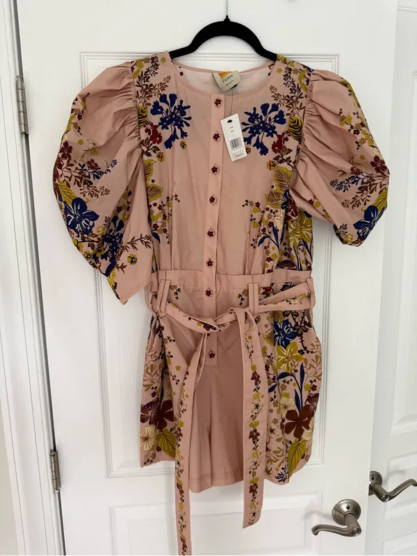 NWT Farm Rio Romantic Lightness Romper – Pink Floral - Image 3
