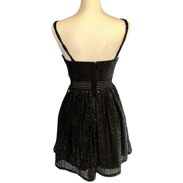 City Studio Dress Black and Silver Size 3 - Image 2