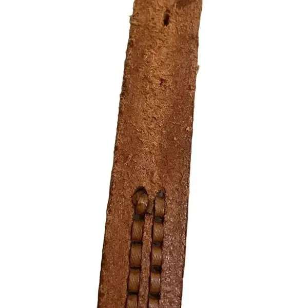 Brown Leather Weaved Western Bohemian Buckle One Size - Image 9