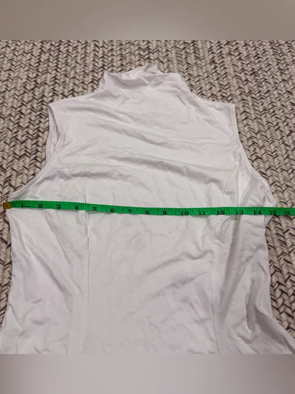 NOWT Halara White Peplum Tank Top - Image 4