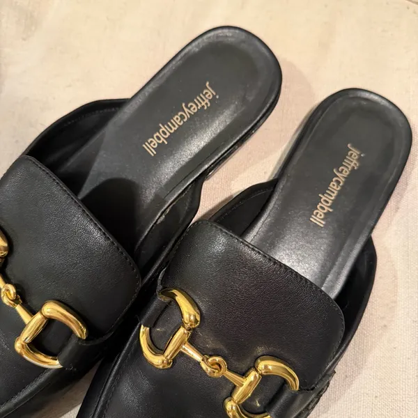 Jeffrey Campbell Velvet Apron Toe Mules - Image 4
