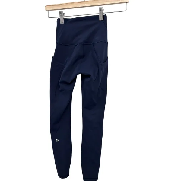 NEW Lululemon Wunder Train High-Rise Tight 0 with Pockets 25 True Navy - Image 7