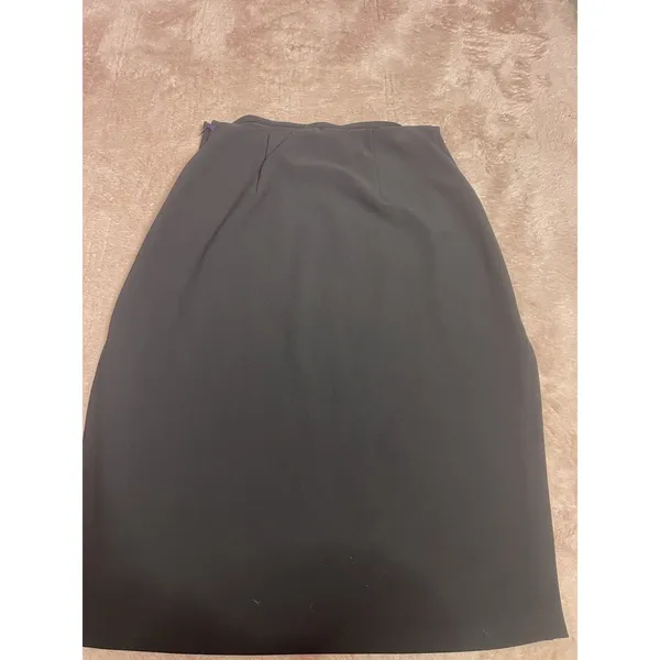 Abercrombie & Fitch Black Skirt‎ Womens Size LP A-Line Side Zip Cottage Bin11 - Image 9