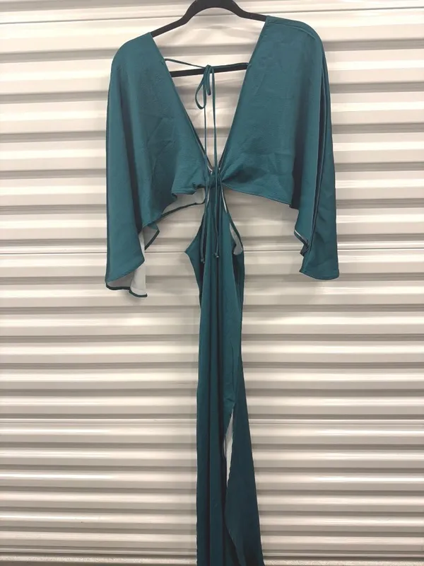 Boamar Avalon Cut Out Maxi Dress Emerald Womens Size Small - Image 7