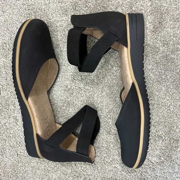 SOUL Naturalizer Size 8 Black Intro Ankle Strap Slip On Sandal - Image 8