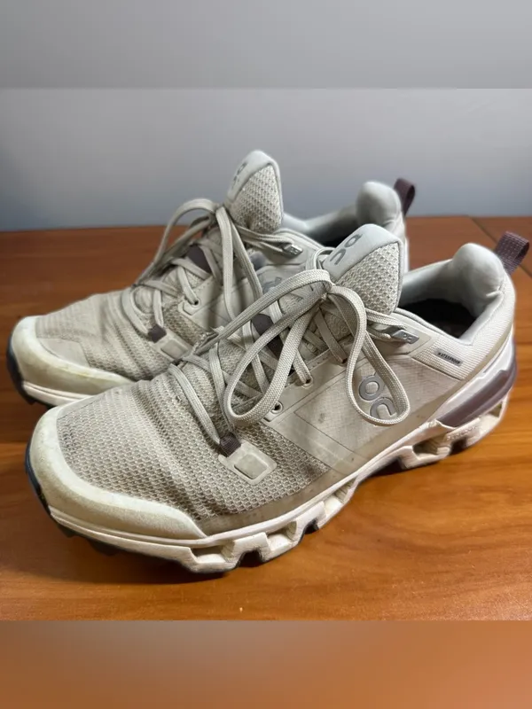 On Running Cloudwander Waterproof Hiking Sneaker Shoe Running Ivory Sand‎ W9.5 - Image 6