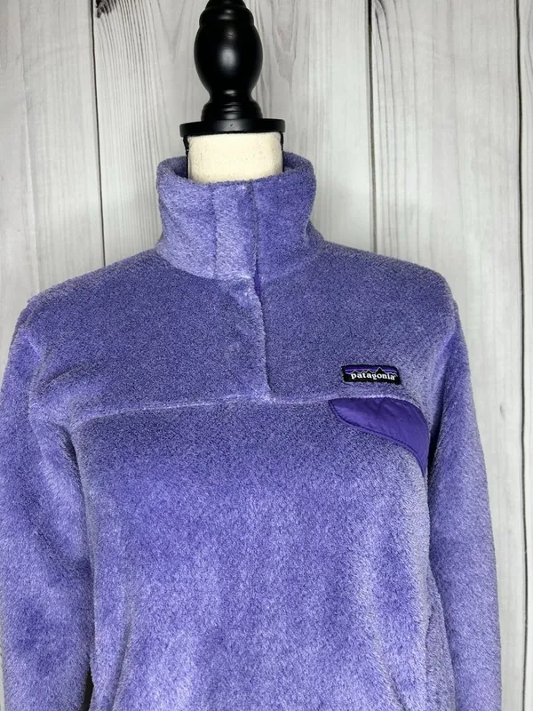 Patagonia Women's Re-Tool Snap-T Fleece Pullover Purple Polartec Size M - Image 2