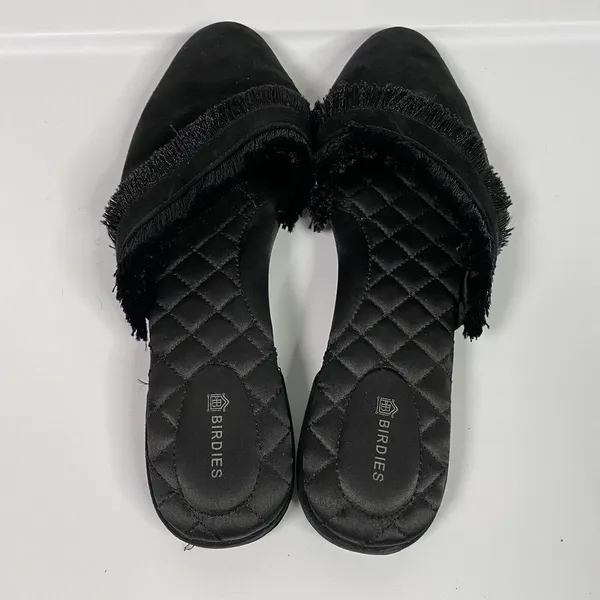Birdies Women's Elegant Slip On‎ Mule House Slippers 9.5 Black - Image 6