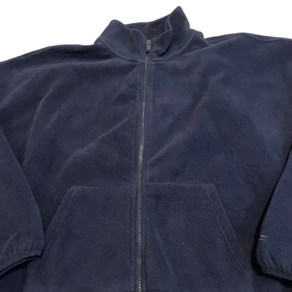 Fabletics Navy Blue Fleece Mock Neck Crop Zip Up Sweatshirt XXL - Image 5