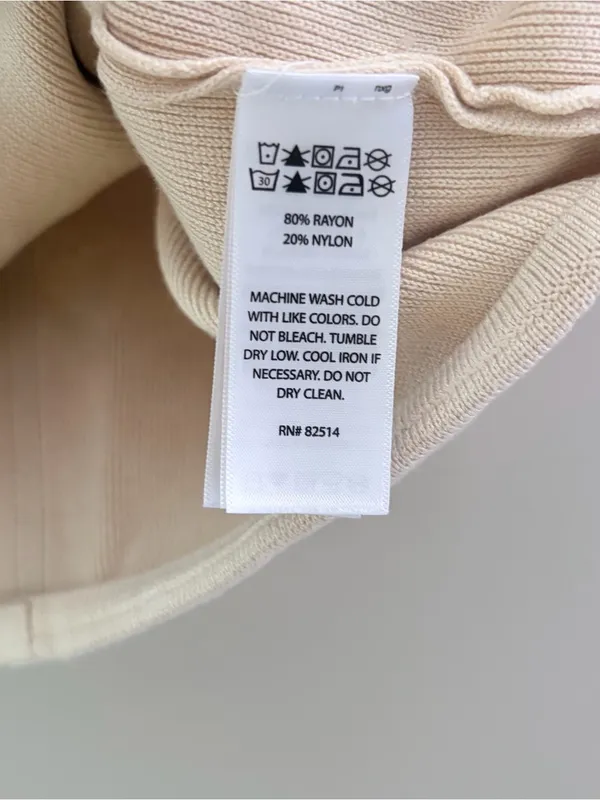 House of Harlow 1960 Cream Square-Neck Tank - Image 3