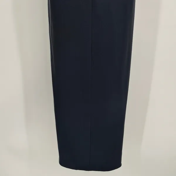 Shona Joy U Wire Bustier Draped Strapless Midi Dress Size 4 Gray Formal Wedding - Image 11